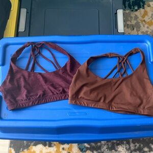 Victoria's Secret Sports Bras — Burgundy & Brown